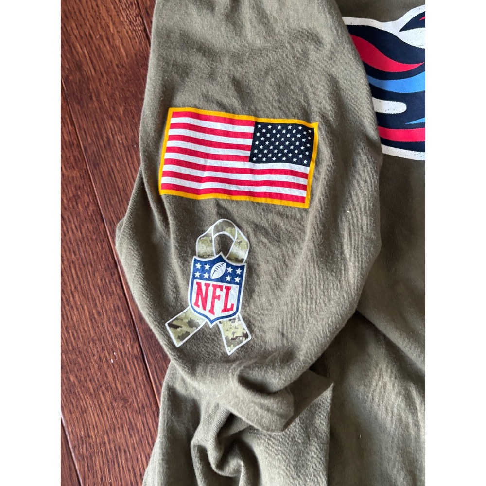 Nike Tennessee Titans Salute to Service Long Sleeve Shirt L Olive Green NFL - Picture 3 of 8